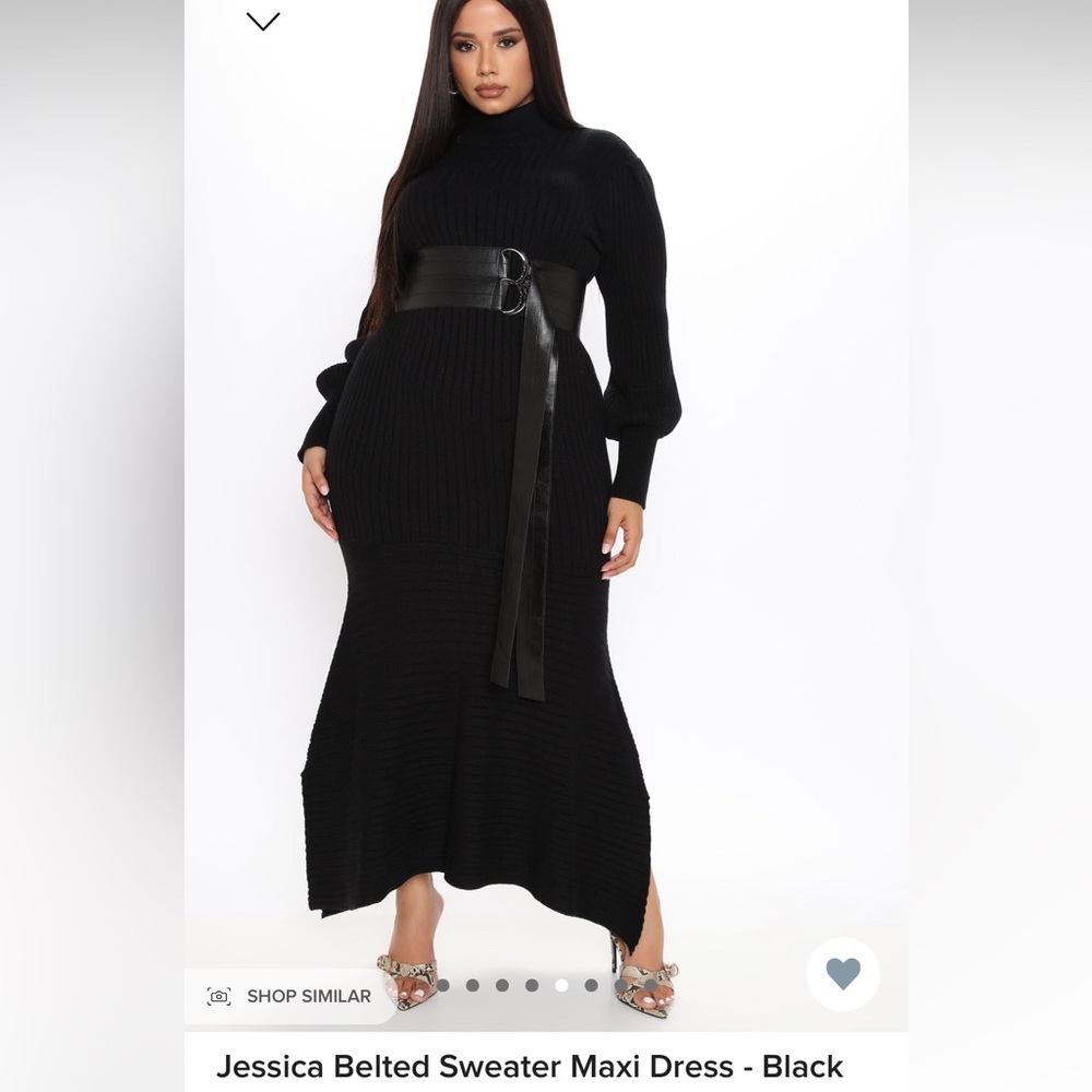 Belted sweater Maxi dress NWT